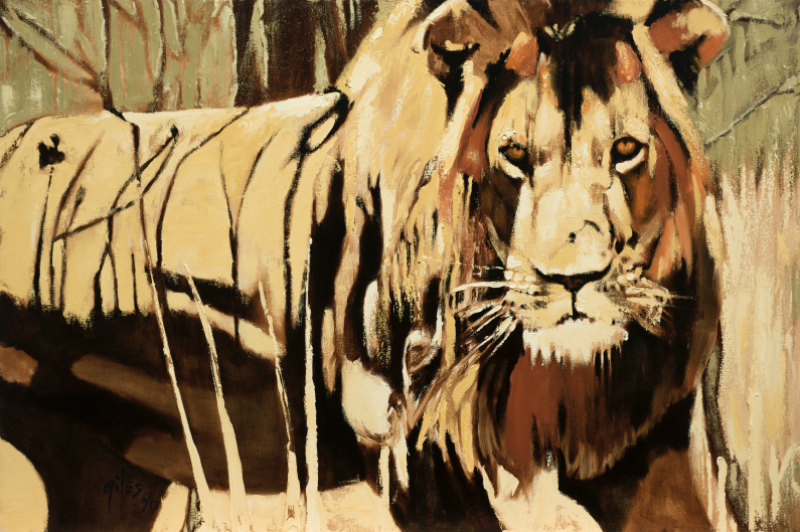 THE DEVIL HAS COME TO TSAVO by artist DOUG GILES